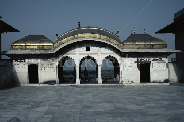építészeti részlet erőd égbolt építészet márvány iszlám Stock fotó © imagedb