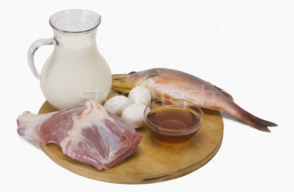 クローズアップ 料理 材料 魚 肉 脂肪 ストックフォト © imagedb