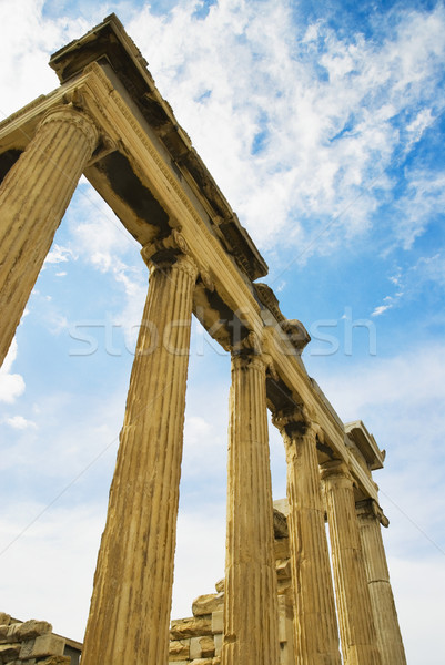 Acropolis Athene Griekenland hemel Stockfoto © imagedb