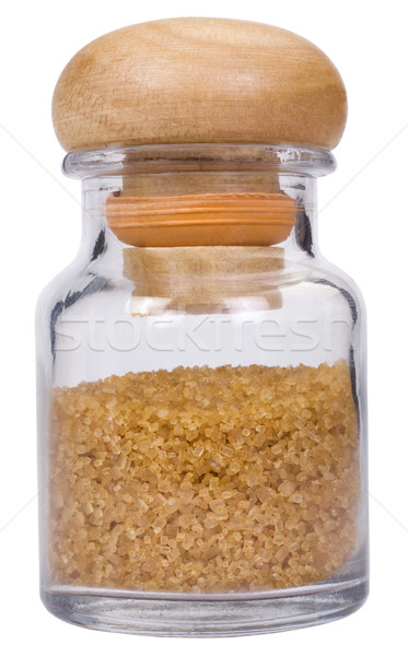 Azúcar moreno jar fotografía nutrición transparente Foto stock © imagedb