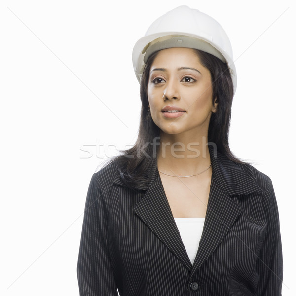 Közelkép női építész szépség igazgató portré Stock fotó © imagedb