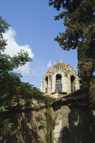 Vista iglesia Atenas Grecia cielo Foto stock © imagedb