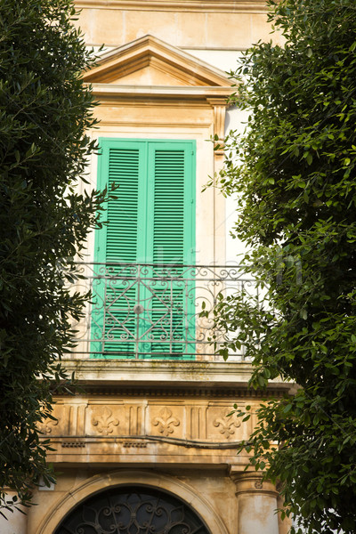 Stock photo: Low angle view of a balcony of a house