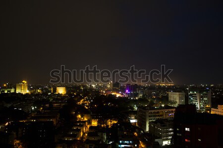 City lit up at night, Chennai, Tamil Nadu, India Stock photo © imagedb