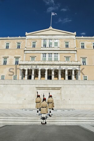 Royal Grab unbekannt Soldat Platz Athen Stock foto © imagedb