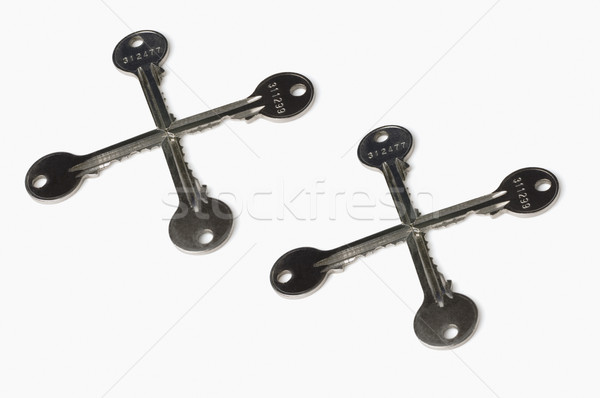 Cruz formas metal seguridad grupo clave Foto stock © imagedb