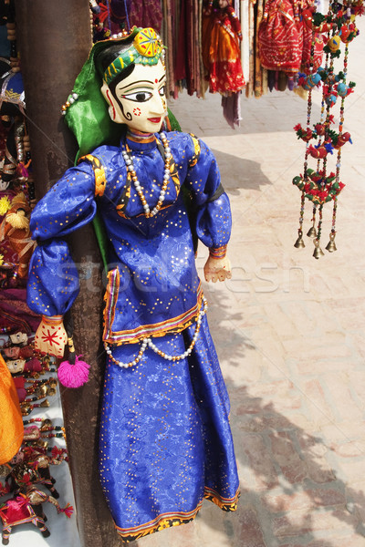 Traditionnel marionnette marché new delhi Inde décoration Photo stock © imagedb