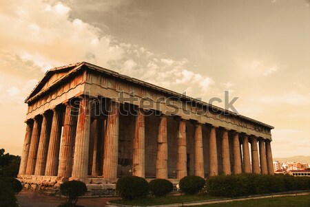 Antigo templo Partenon Acrópole Atenas Grécia Foto stock © imagedb