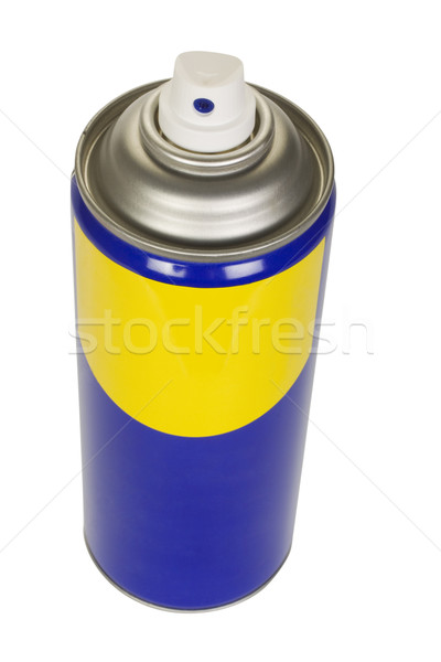 Aerossol lata metal azul químico Foto stock © imagedb