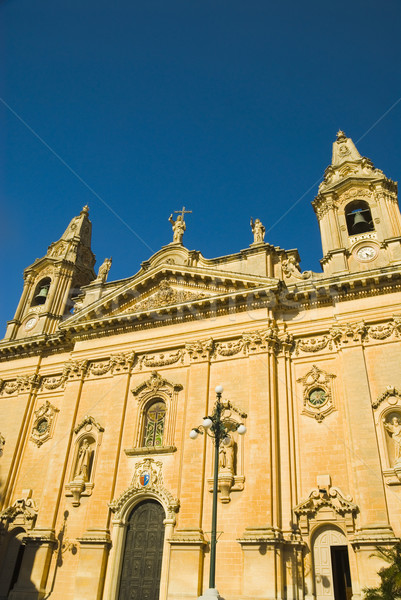 Fachada iglesia dama victoria azul viaje Foto stock © imagedb