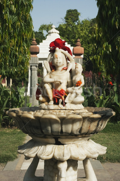 Jardín templo nueva delhi India flor árbol Foto stock © imagedb