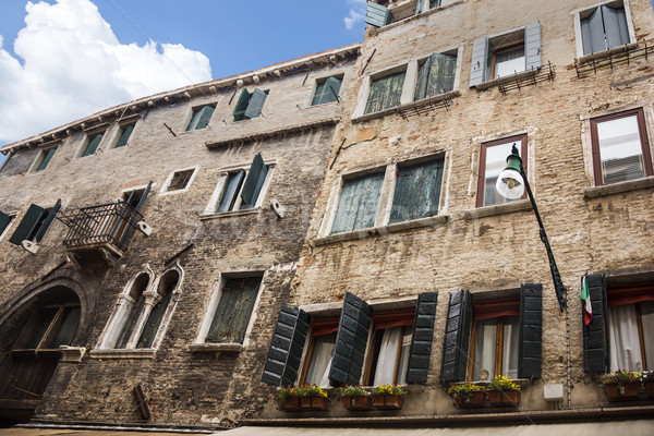 Alulról fotózva kilátás lakóövezeti épület Velence ablak Stock fotó © imagedb