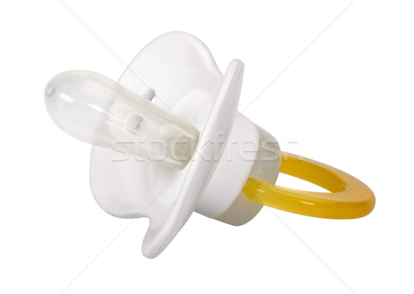 Fopspeen witte plastic rubber oplossing Stockfoto © imagedb
