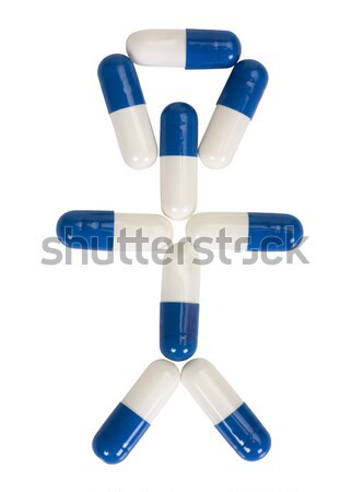 Cápsulas medicina grupo branco farmácia Foto stock © imagedb