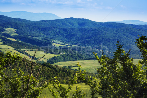 ストックフォト: 風景 · トスカーナ · イタリア · 山 · 緑 · ヨーロッパ