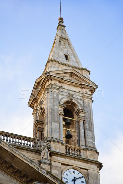 Low angle view of a bell tower of a cathedral Stock photo © imagedb