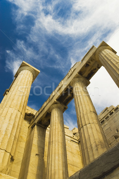 Ruines oude Acropolis Athene Griekenland Stockfoto © imagedb