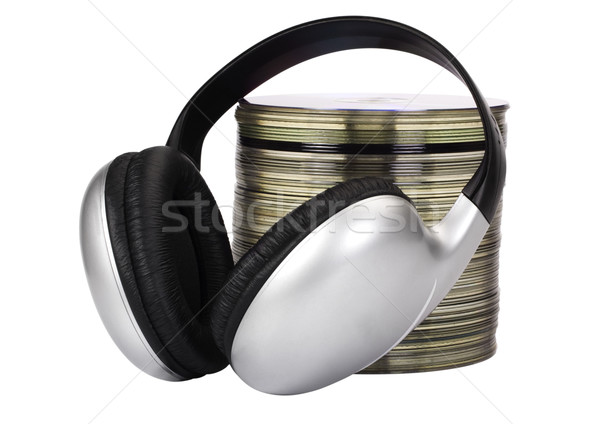 Compact technologie casque données disque compact [[stock_photo]] © imagedb