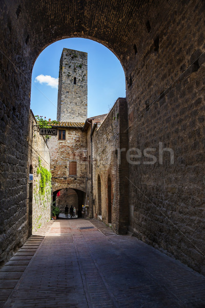 Foto d'archivio: Torre · arch · Toscana · Italia · architettura · storia