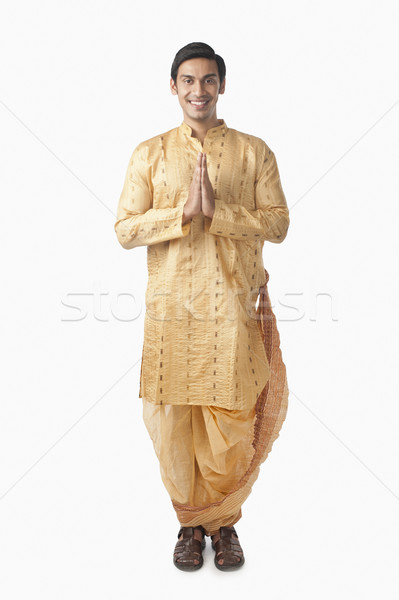 Bengali man standing in a prayer position Stock photo © imagedb