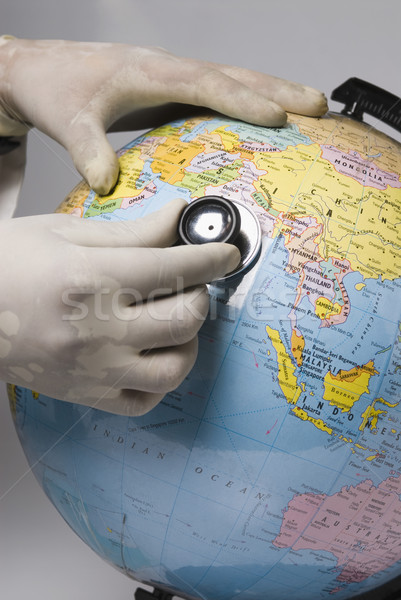 Lekarzy strony świecie stetoskop Zdjęcia stock © imagedb