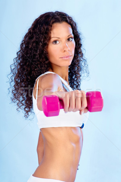 woman doing fitness exercises Stock photo © imarin
