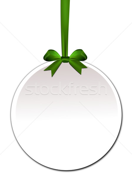 Décoratif vert arc blanche papier anniversaire [[stock_photo]] © impresja26