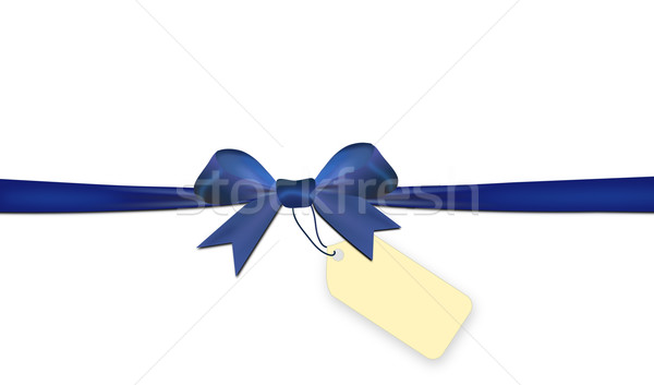 Blue isolated on a white background with price tag Stock photo © impresja26