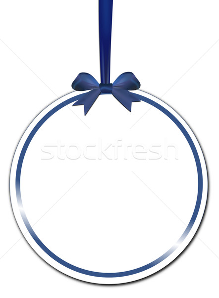 Decorativo azul arco blanco papel cumpleanos Foto stock © impresja26