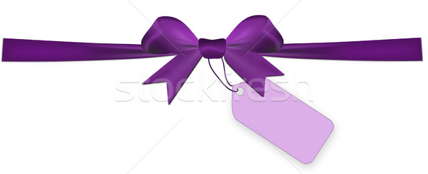 Purple isolated on a white background with price tag Stock photo © impresja26