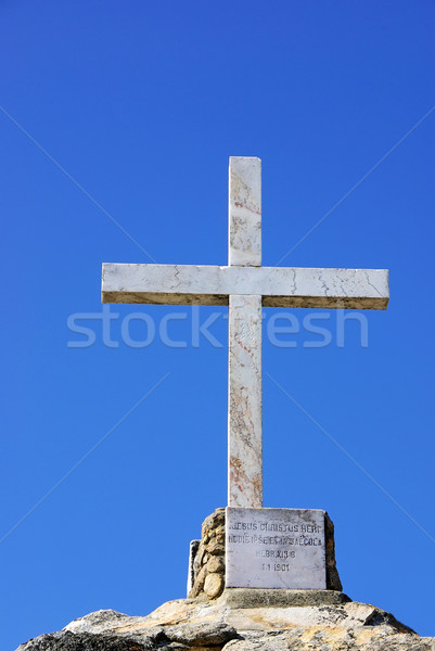 Foto stock: Mármol · cruz · iglesia · Portugal · forestales · luz