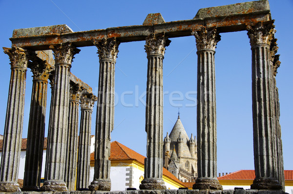 Roman świątyni Portugalia unesco świat dziedzictwo Zdjęcia stock © inaquim