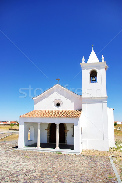 Foto stock: Iglesia · pueblo · Portugal · casa · cruz · puerta