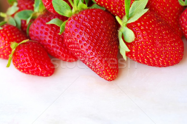 Foto d'archivio: Fresche · fragola · clean · bianco · alimentare · frutta