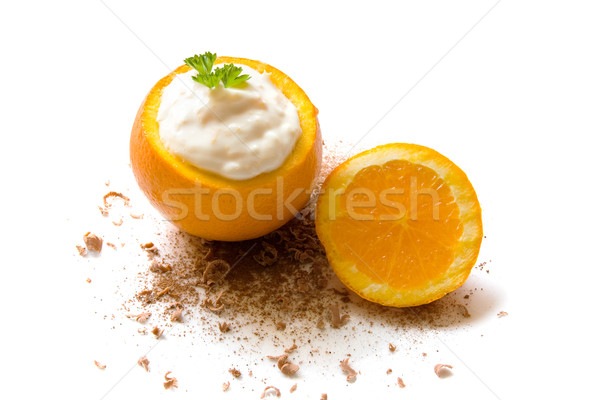Ripieno arancione dolce fresche estate dessert Foto d'archivio © IngaNielsen