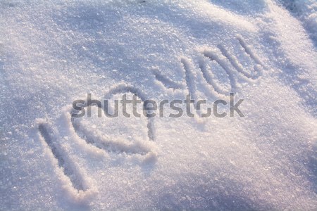 Stock fotó: Hó · betűtípus · levelek · textúra · tél · minta