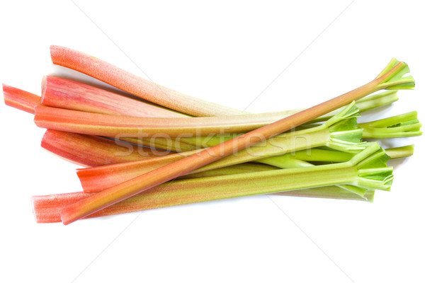[[stock_photo]]: Rhubarbe · coloré · isolé · blanche · fruits · rouge