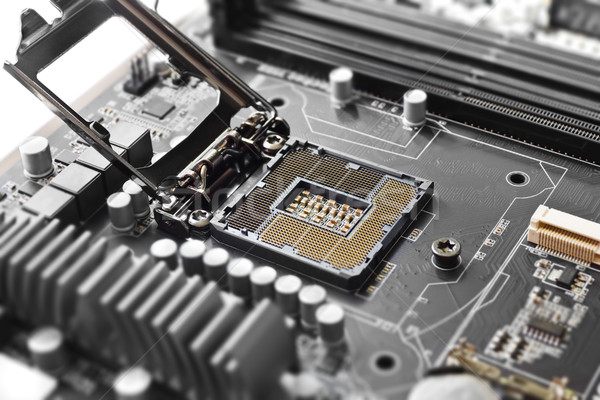 CPU socket on motherboard Stock photo © IngaNielsen