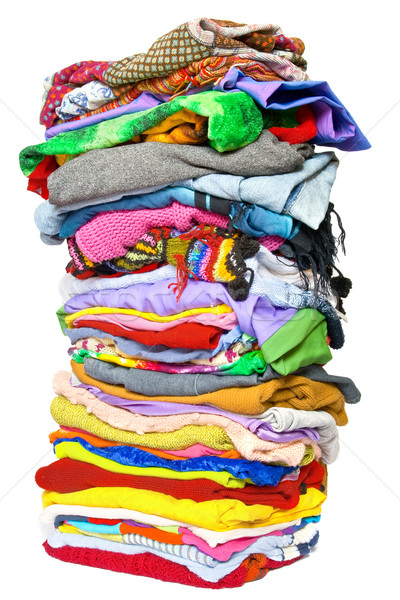 Stack of clothes Stock photo © IngaNielsen