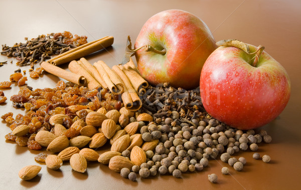 Apples and spices Stock photo © IngaNielsen