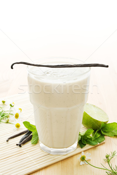 Vanilla milkshake Stock photo © IngaNielsen