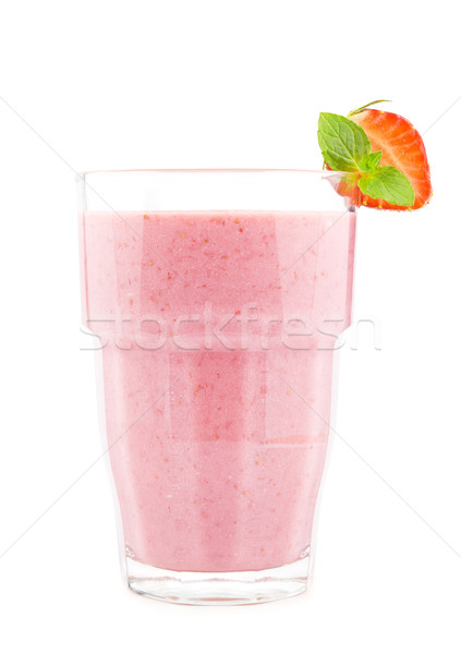 Strawberry milkshake Stock photo © IngaNielsen