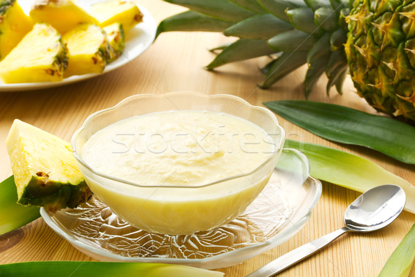 Pineapple dessert Stock photo © IngaNielsen