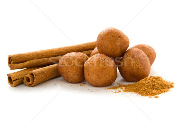 Marsepein aardappel kaneel poeder Stockfoto © IngaNielsen