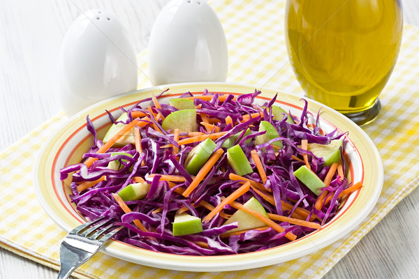 Red cabbage salad Stock photo © IngridsI