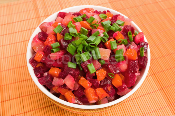 Orosz cékla saláta sárgarépa krumpli zöld Stock fotó © IngridsI