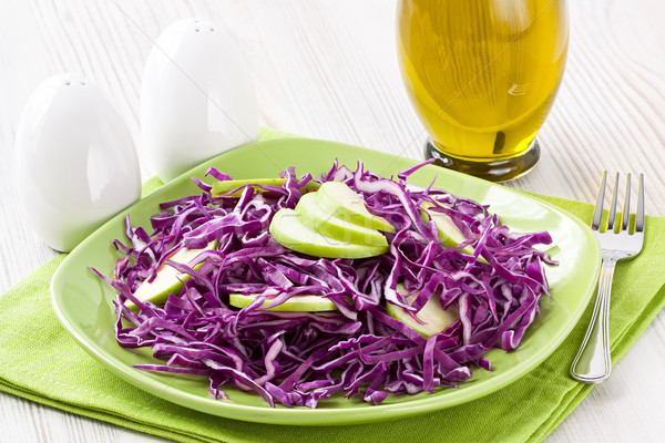Red cabbage salad Stock photo © IngridsI