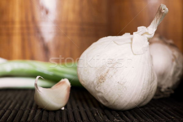 Garlic and spring onion  Stock photo © inoj