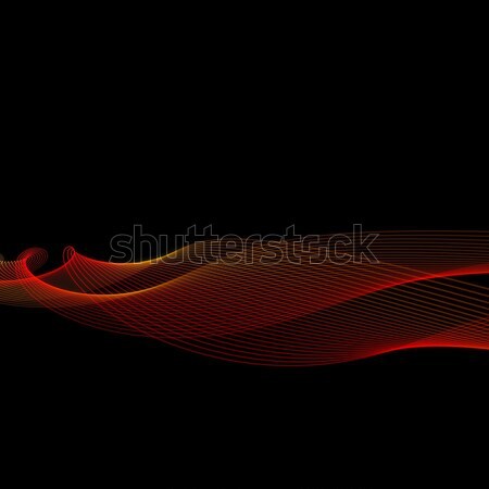 Abstract rosso linee nero tecnologia spazio Foto d'archivio © inoj