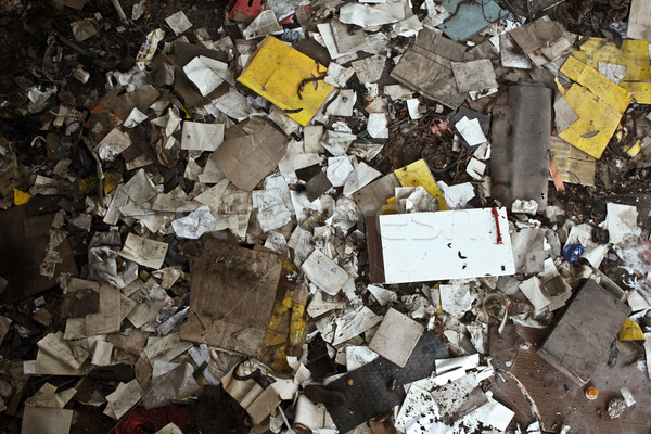 Garbage carta metal industria industriali ruggine Foto d'archivio © inoj